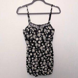 As U Wish - Black Floral Romper Dress
Size L